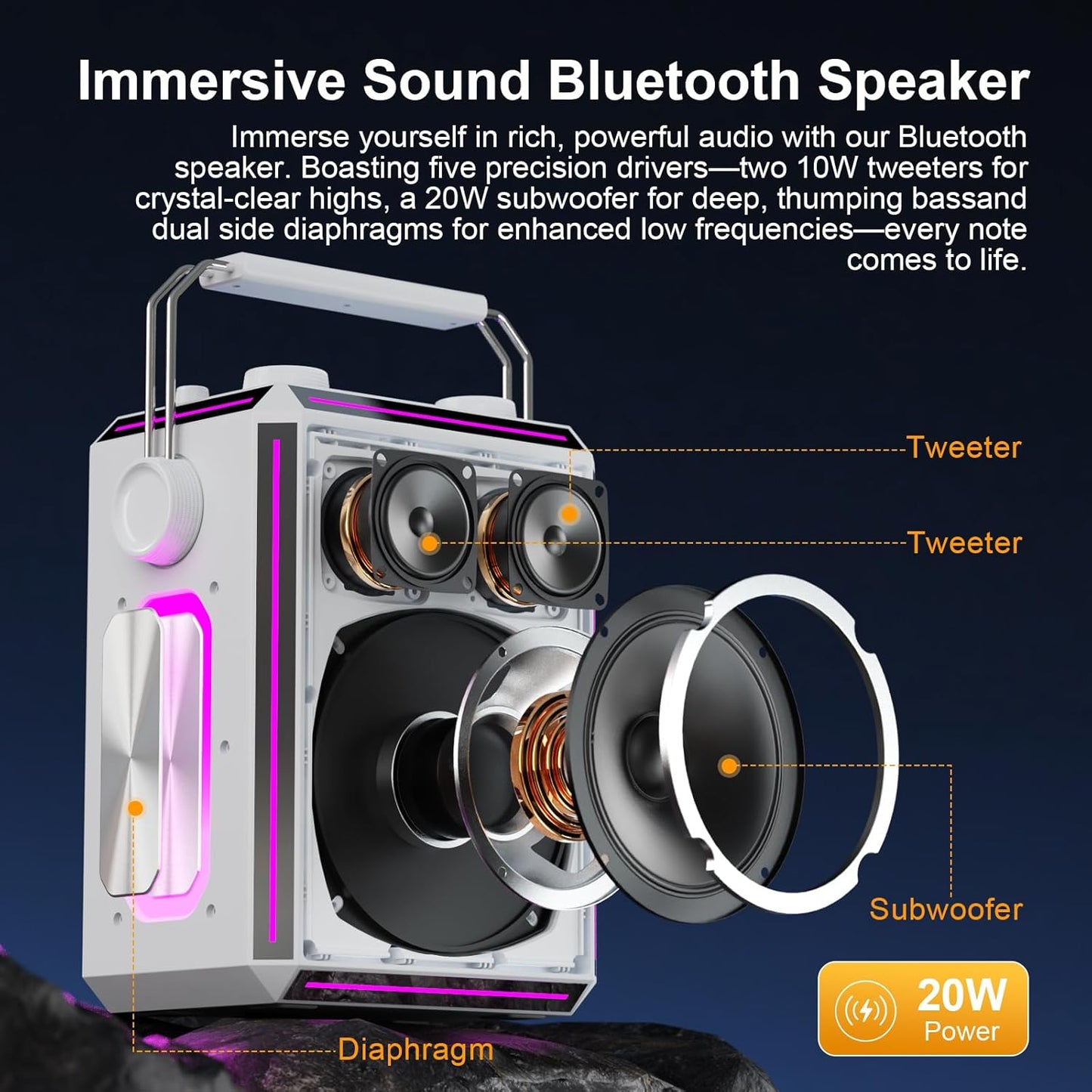 Portable Bluetooth Karaoke Speaker A110