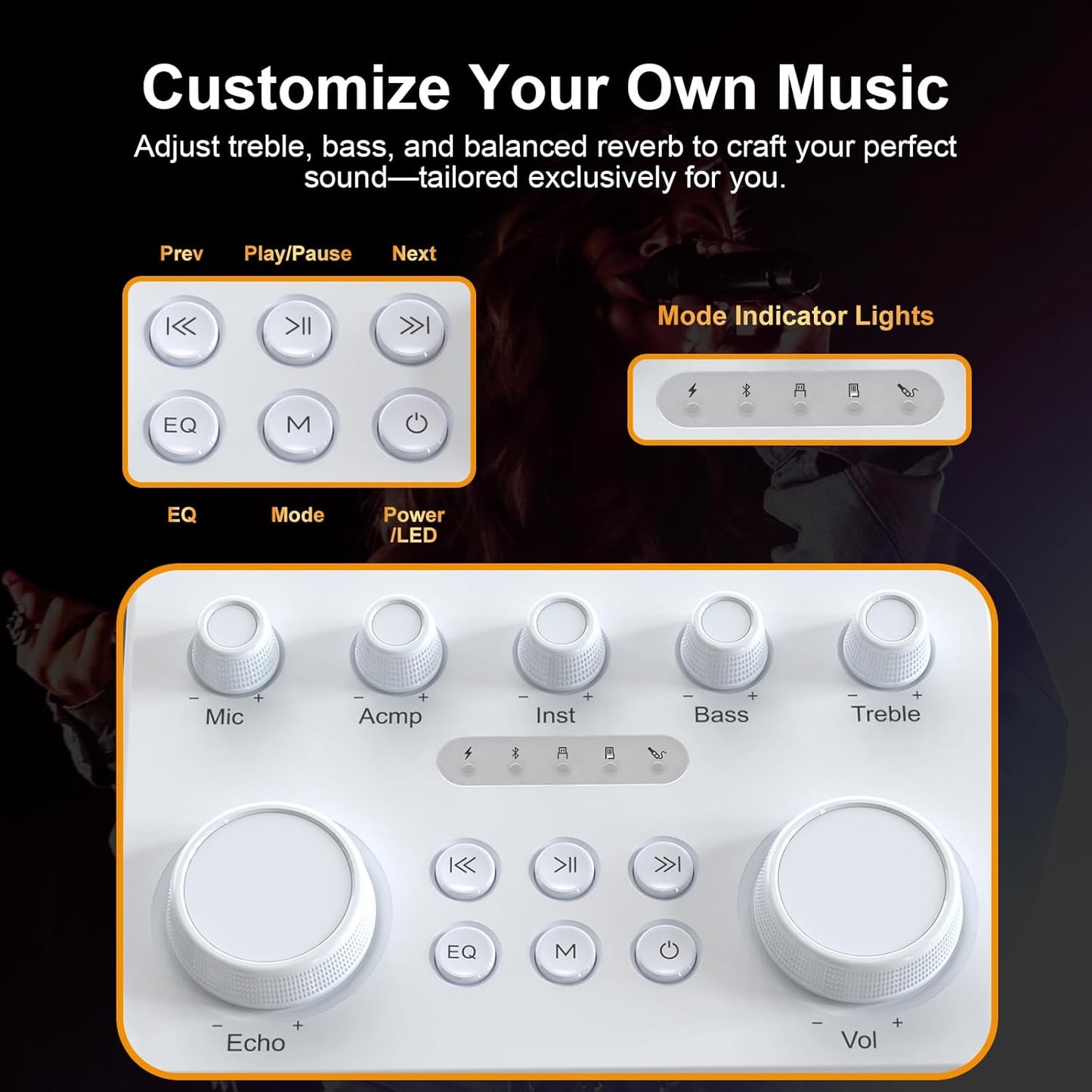 Portable Bluetooth Karaoke Speaker A110