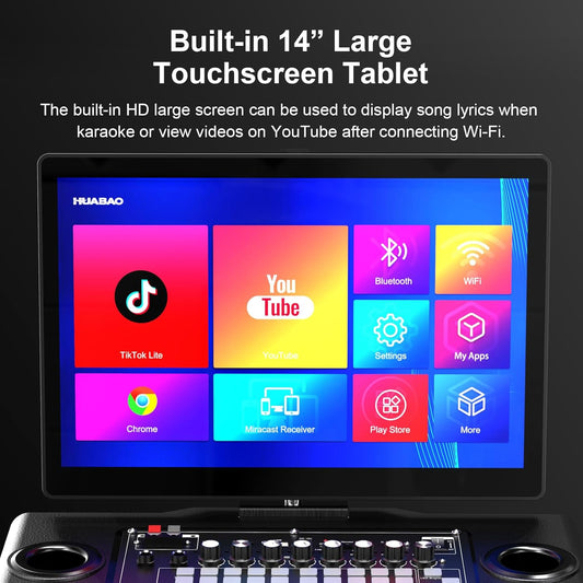 Smart Karaoke Machine with 14" Tablet A116